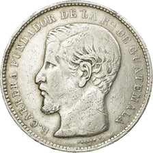 Monnaie, Guatemala, Rafael Carrera, Peso, 1867, TB, Argent, KM:186.1