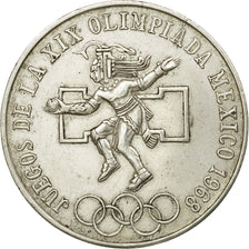 Coin, Mexico, 25 Pesos, 1968, Mexico, AU(50-53), Silver, KM:479.1