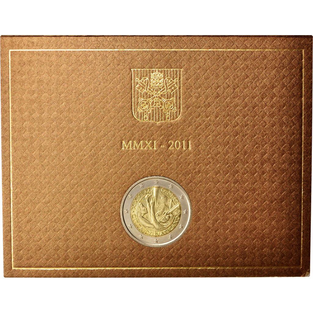 Vatican, 2 Euro, 2011, MS, Bi-Metallic