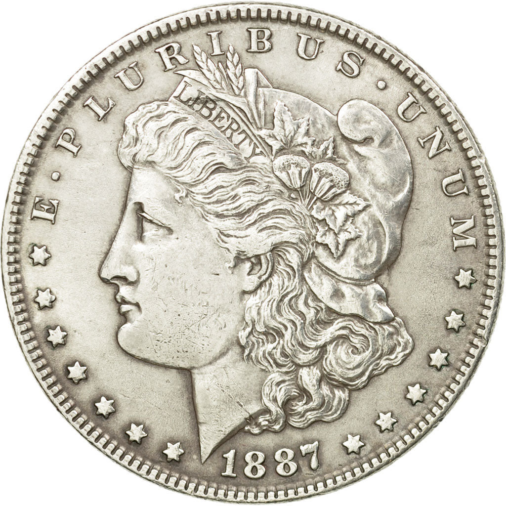 Moneda, Estados Unidos, Morgan Dollar, Dollar, 1887, U.S. Mint, Philadelphia