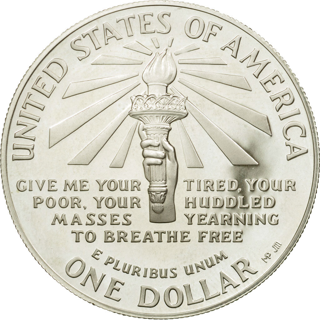 Monnaie, États-Unis, Dollar, 1986, U.S. Mint, San Francisco, SPL, Argent