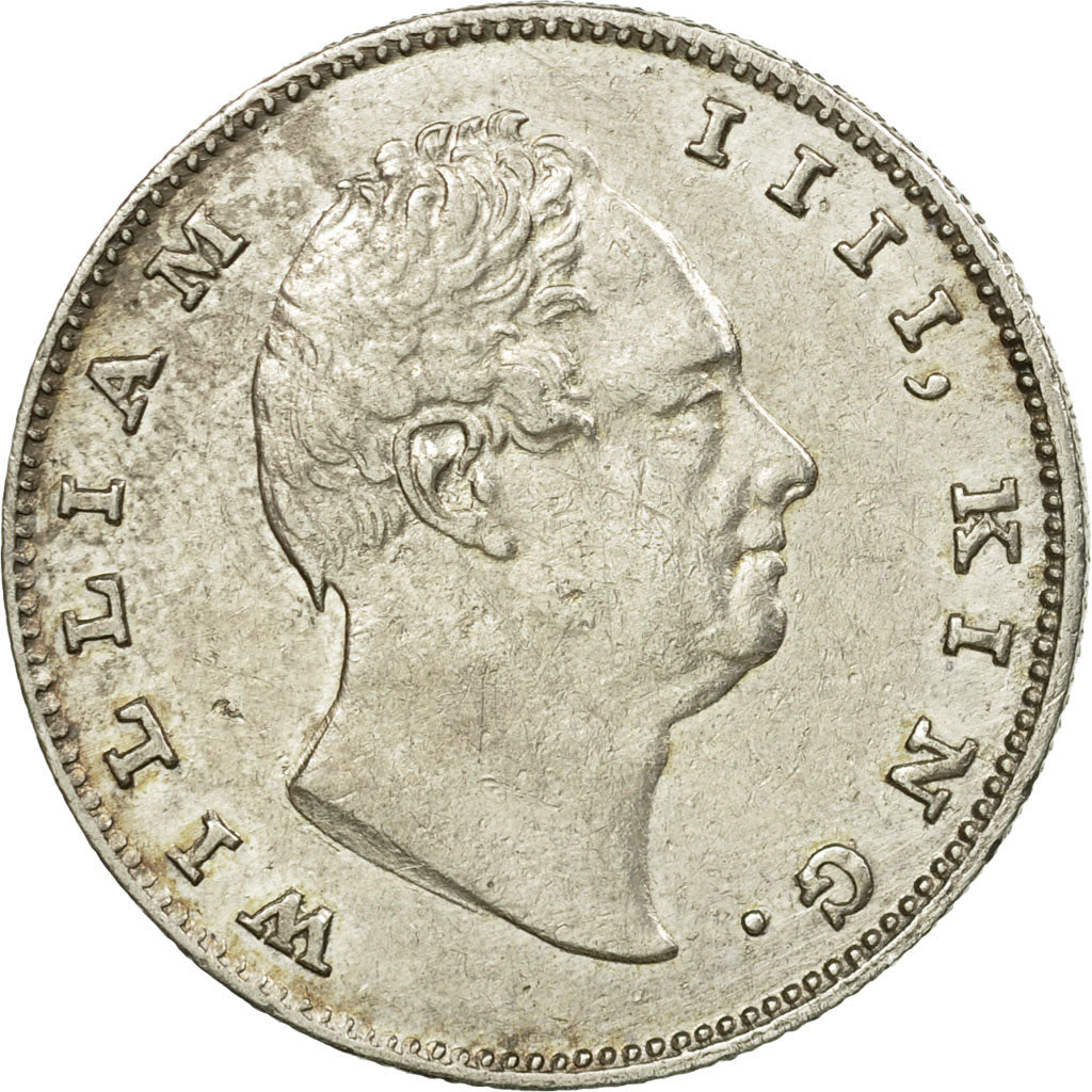 Coin, INDIA-BRITISH, William IV, Rupee, 1835, Bombay, AU(50-53), Silver