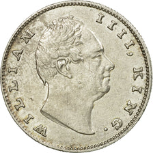 Coin, INDIA-BRITISH, William IV, Rupee, 1835, Bombay, AU(50-53), Silver