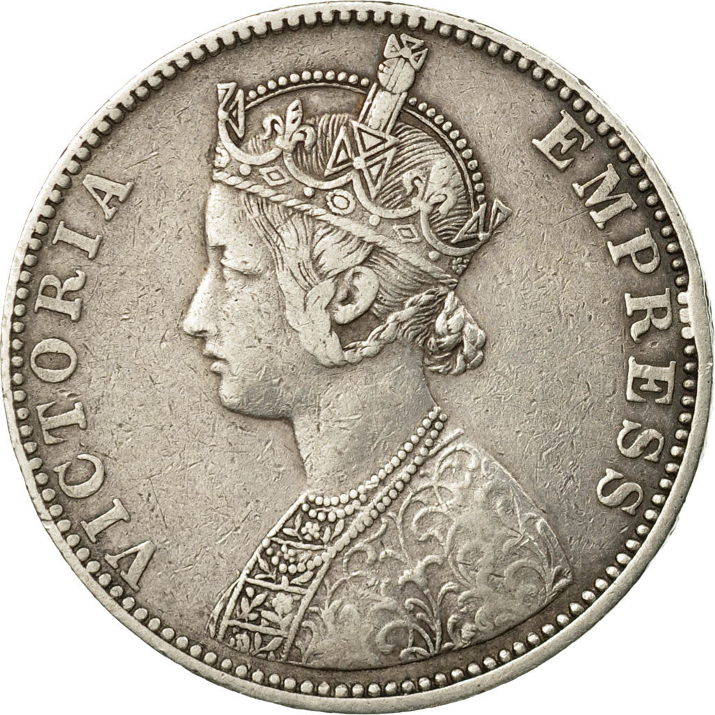 Coin, INDIA-PRINCELY STATES, BIKANIR, Ganga Singh, Rupee, 1892, Bombay