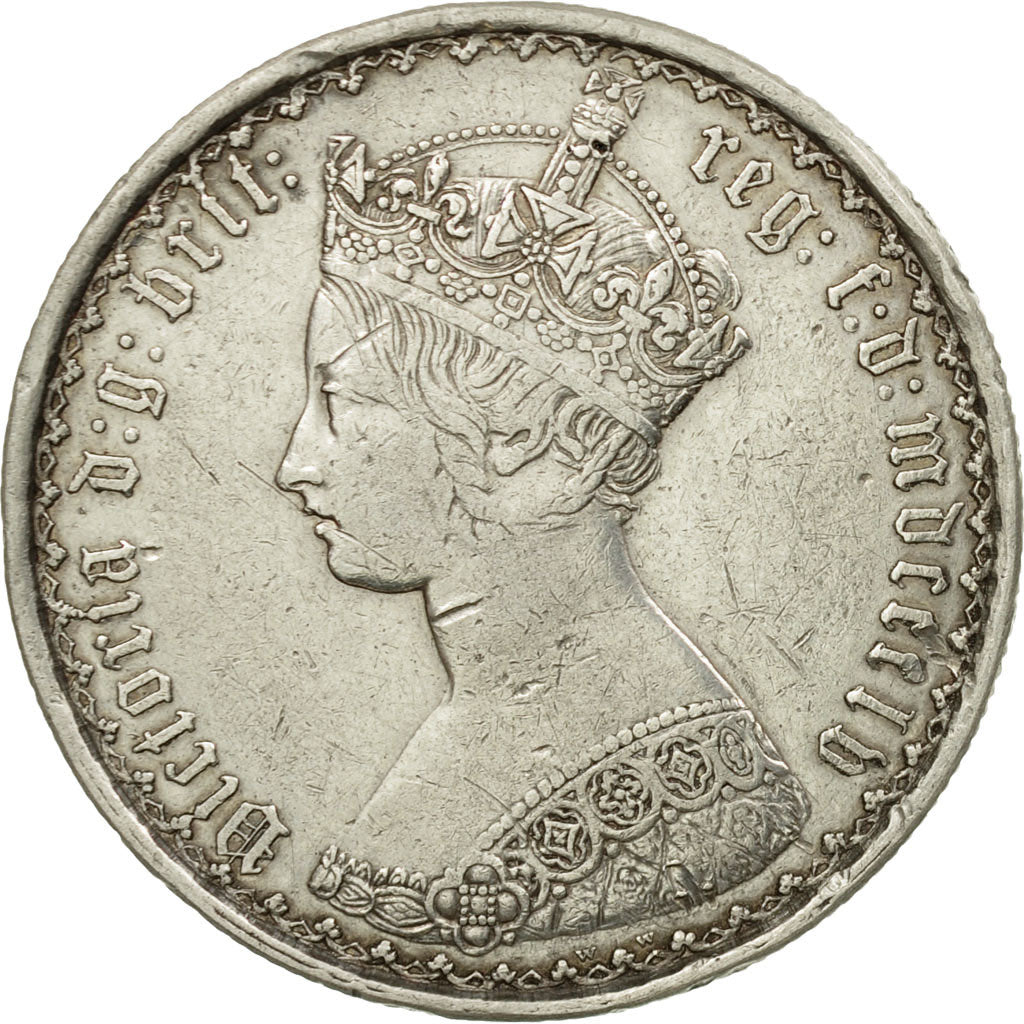 Coin, Great Britain, Victoria, Florin, Two Shillings, 1855, London, EF(40-45)