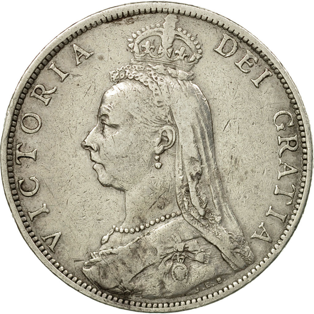 Coin, Great Britain, Victoria, Florin, Two Shillings, 1892, VF(30-35), Silver