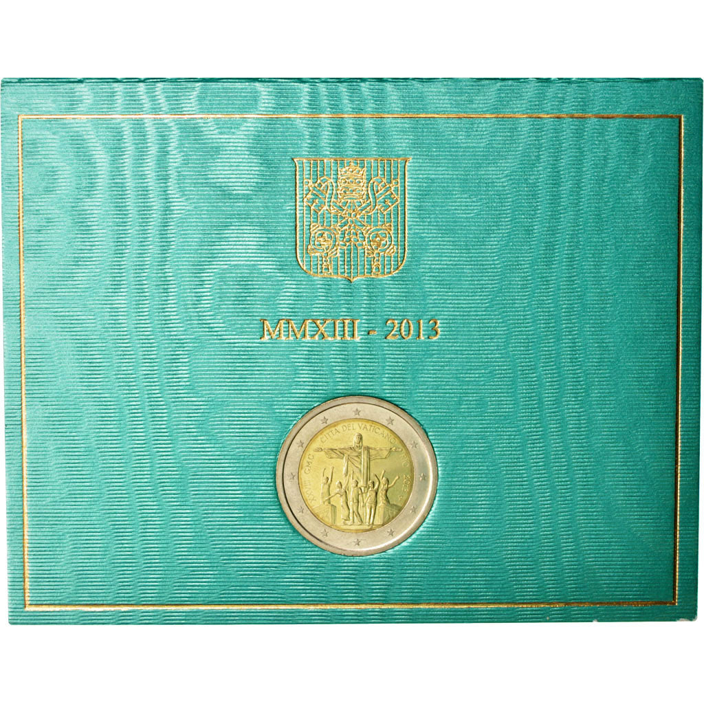 VATICAN CITY, 2 Euro, 2013, MS, Bi-Metallic, KM:446