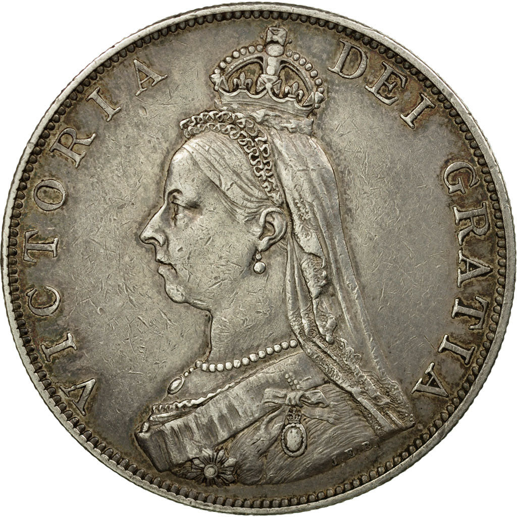 Coin, Great Britain, Victoria, Double Florin, 1887, EF(40-45), Silver, KM:763