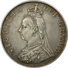 Coin, Great Britain, Victoria, Double Florin, 1887, EF(40-45), Silver, KM:763