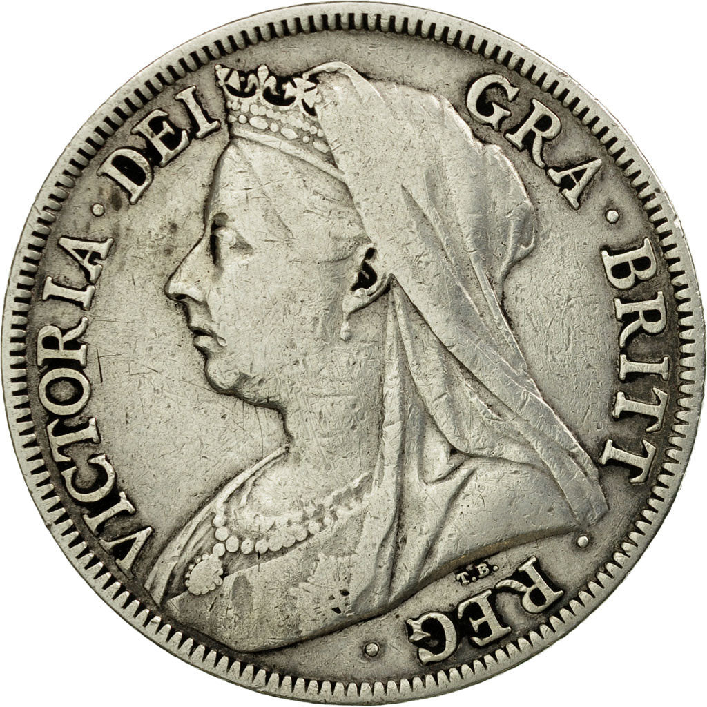 Coin, Great Britain, Victoria, 1/2 Crown, 1899, VF(30-35), Silver, KM:782