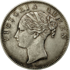 Coin, INDIA-BRITISH, Victoria, Rupee, 1840, Calcutta, AU(55-58), Silver