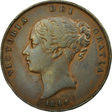 Coin, Great Britain, Victoria, Penny, 1844, EF(40-45), Copper, KM:739