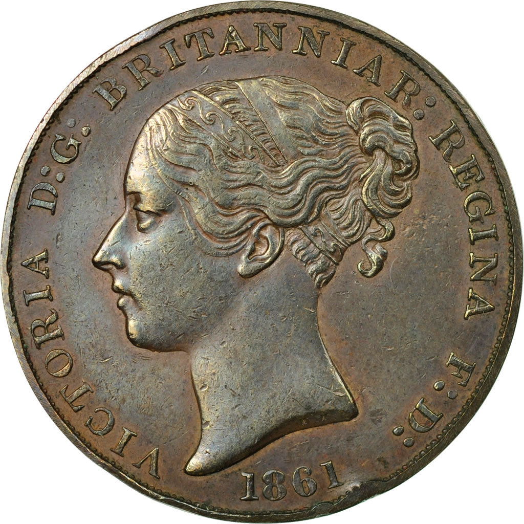 Moneta, Jersey, Victoria, 1/13 Shilling, 1861, BB+, Rame, KM:3