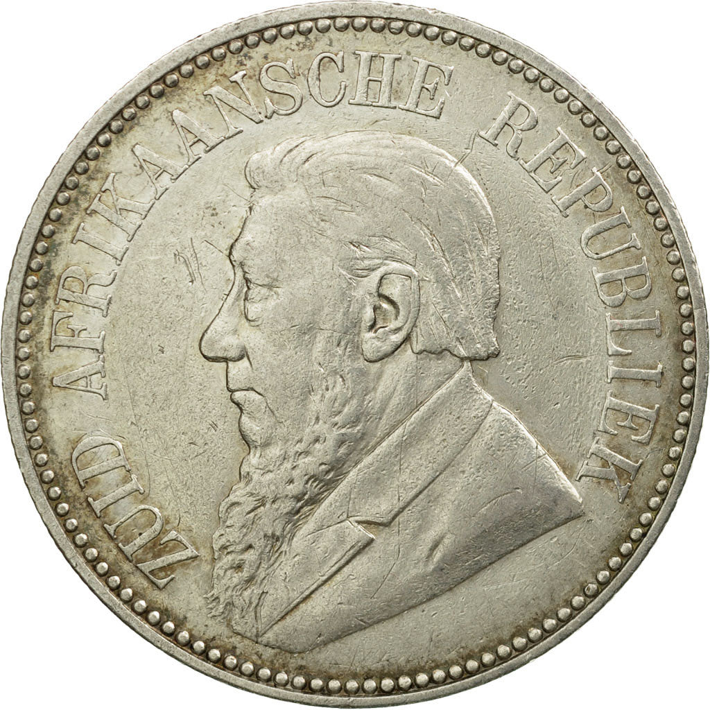 Coin, South Africa, 2-1/2 Shillings, 1896, EF(40-45), Silver, KM:7