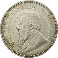 Coin, South Africa, 2-1/2 Shillings, 1896, EF(40-45), Silver, KM:7