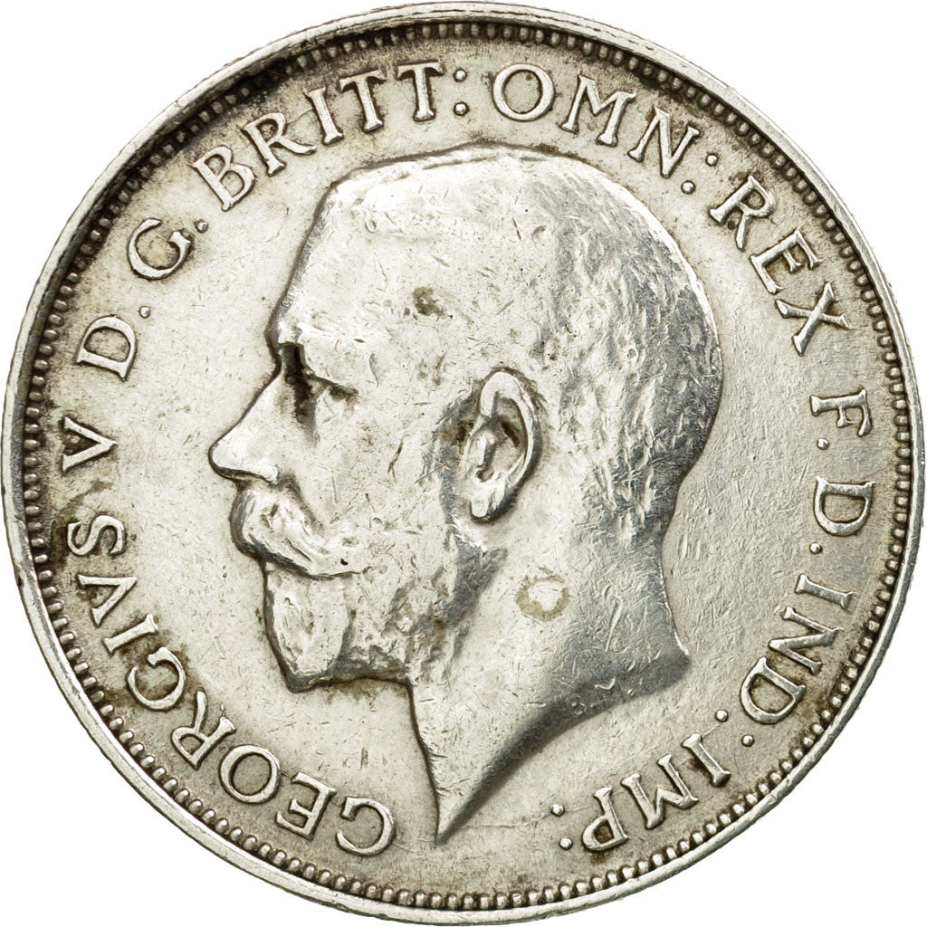 Coin, Great Britain, George V, Florin, Two Shillings, 1916, EF(40-45), Silver