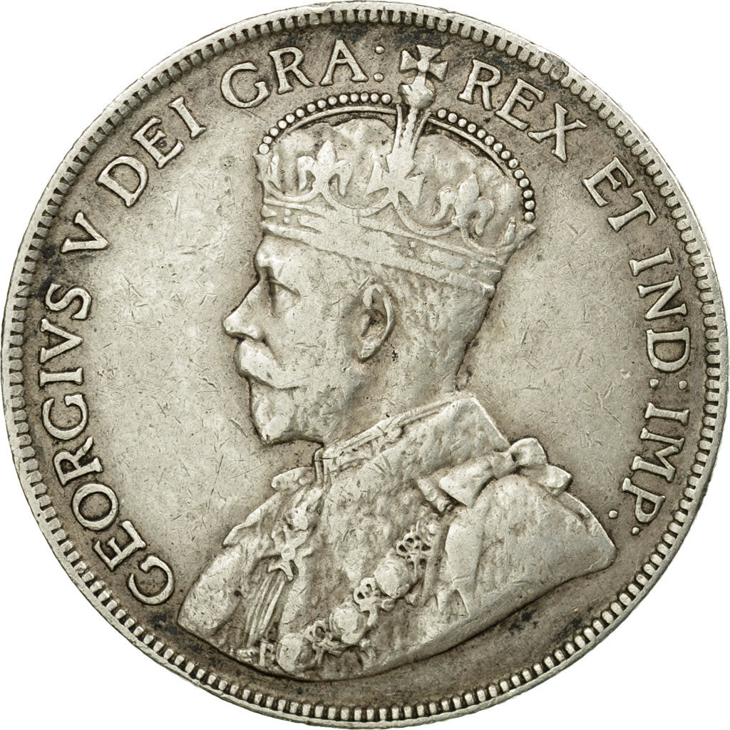 Moneta, Canada, George V, 50 Cents, 1917, Royal Canadian Mint, Ottawa, BB