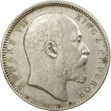 Coin, INDIA-BRITISH, Edward VII, Rupee, 1907, Calcutta, EF(40-45), Silver