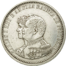 Coin, Portugal, Carlos I, 500 Reis, 1898, MS(60-62), Silver, KM:538