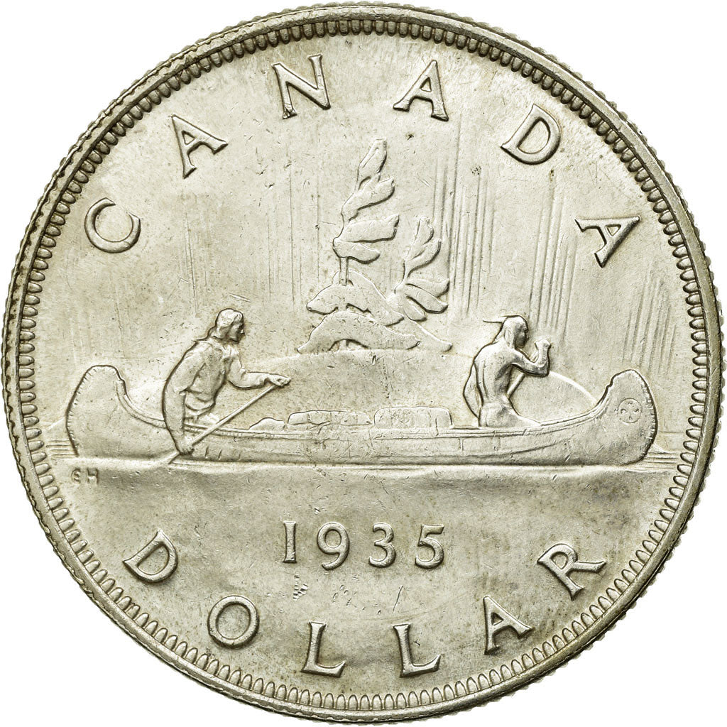 Münze, Kanada, George V, Dollar, 1935, Royal Canadian Mint, Ottawa, VZ, Silber