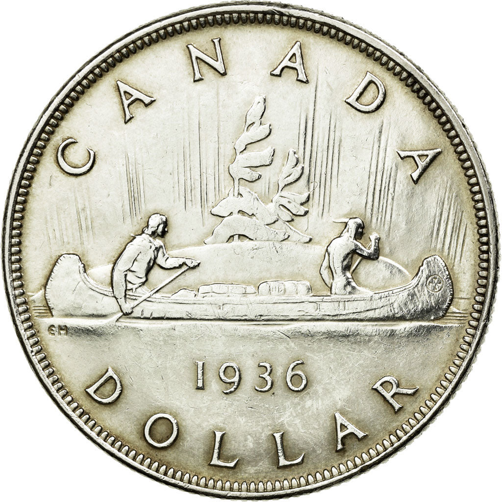 Münze, Kanada, George V, Dollar, 1936, Royal Canadian Mint, Ottawa, VZ, Silber