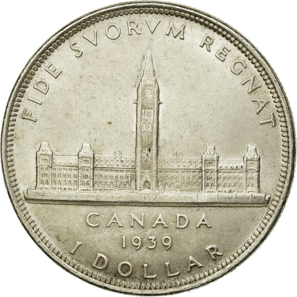 Moneta, Canada, George VI, Dollar, 1939, Royal Canadian Mint, Ottawa, BB+