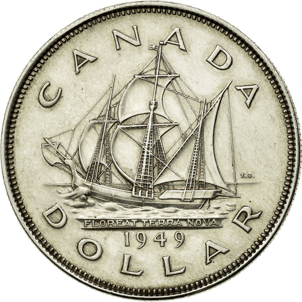 Coin, Canada, George VI, Dollar, 1949, Royal Canadian Mint, Ottawa, AU(55-58)