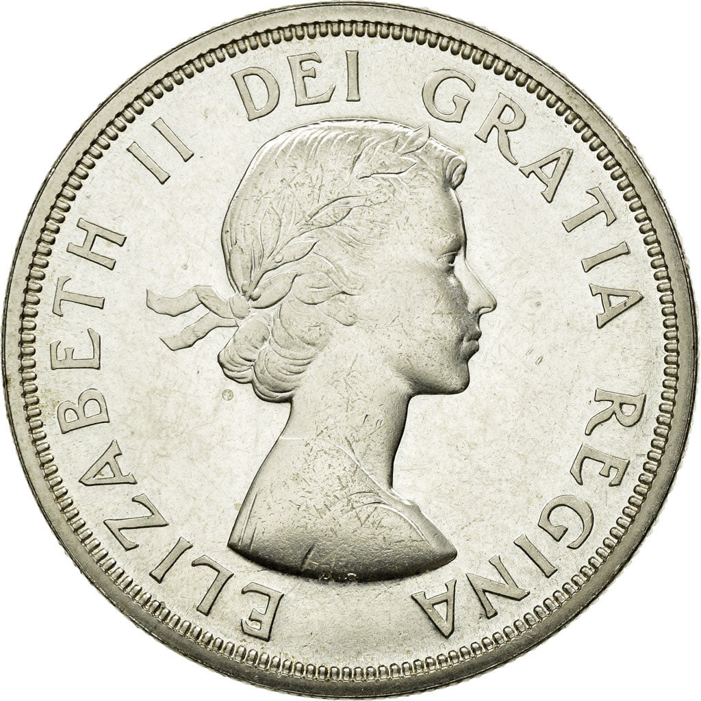 Coin, Canada, Elizabeth II, Dollar, 1964, Royal Canadian Mint, Ottawa