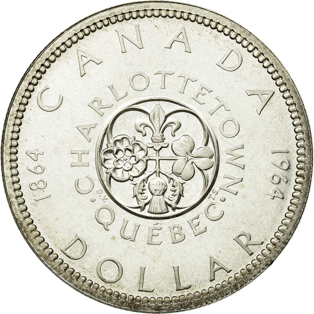 Coin, Canada, Elizabeth II, Dollar, 1964, Royal Canadian Mint, Ottawa