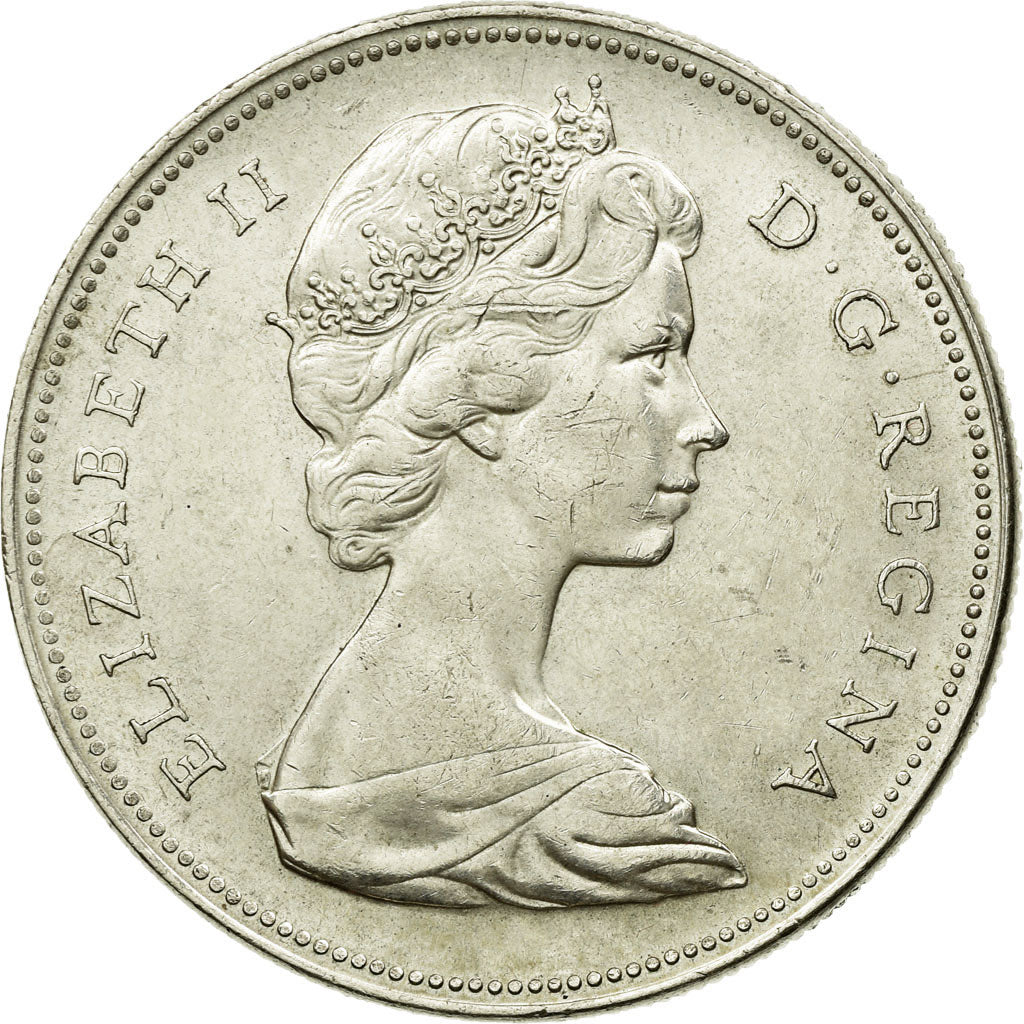 Coin, Canada, Elizabeth II, Dollar, 1966, Royal Canadian Mint, Ottawa