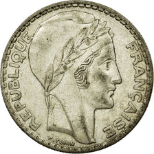 Münze, Frankreich, Turin, 20 Francs, 1937, Paris, SS, Silber, KM:879