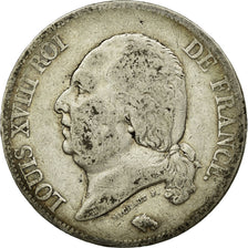 Coin, France, Louis XVIII, 5 Francs, 1817, Rouen, VF(20-25)