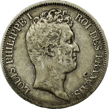 Munten, Frankrijk, Louis-Philippe, 5 Francs, 1830, Rouen, FR+, Zilver, KM:735.2