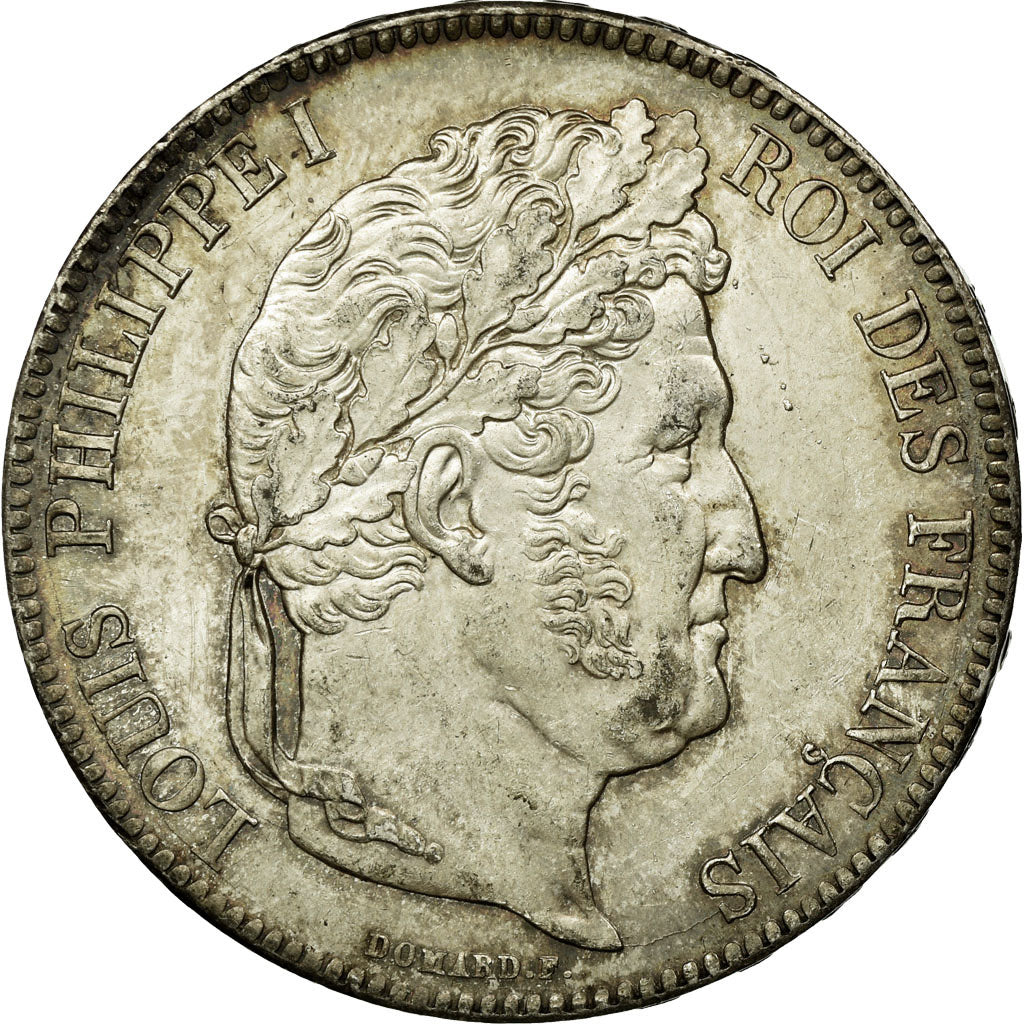 Münze, Frankreich, Louis-Philippe, 5 Francs, 1839, Rouen, VZ, Silber, KM:749.2