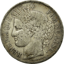Coin, France, Cérès, 5 Francs, 1849, Strasbourg, VF(20-25), Silver, KM:761.2