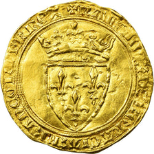 Coin, France, Charles VI, Ecu d'or à la Couronne, 1411, Angers