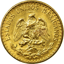 Moneta, Messico, 2 Pesos, 1945, Mexico City, SPL-, Oro, KM:461