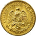 Moneta, Messico, 2 Pesos, 1945, Mexico City, SPL-, Oro, KM:461