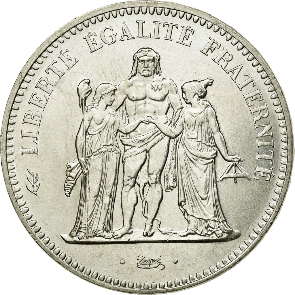 Monnaie, France, Hercule, 50 Francs, 1974, Avers 20 francs, SUP, Argent