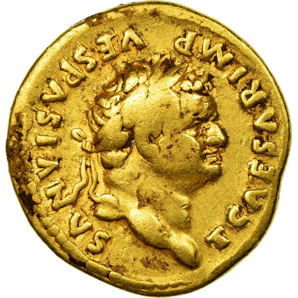 Coin, Titus, Aureus, 76, Rome, VF(30-35), Gold, RIC:868