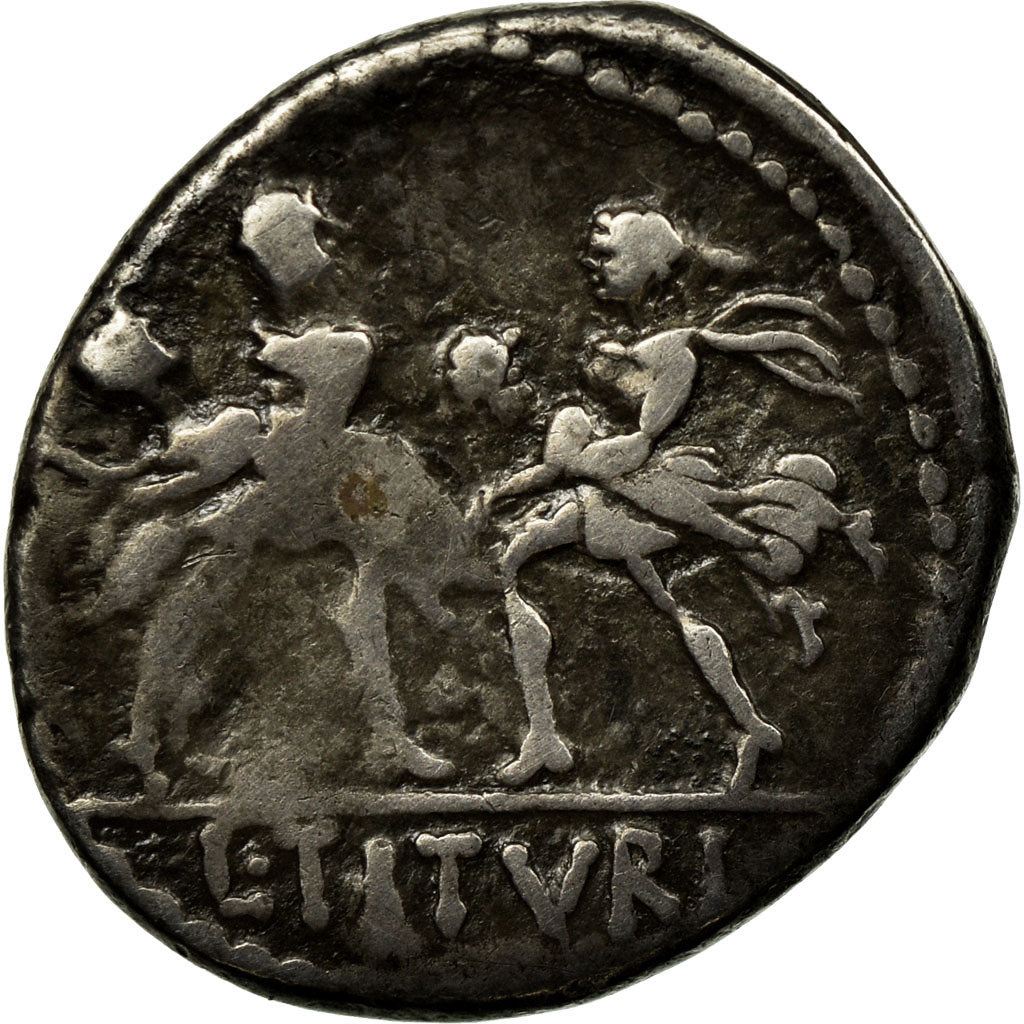 Coin, Titurius, Denarius, 89 BC, Rome, VF(30-35), Silver, Crawford:344/1a