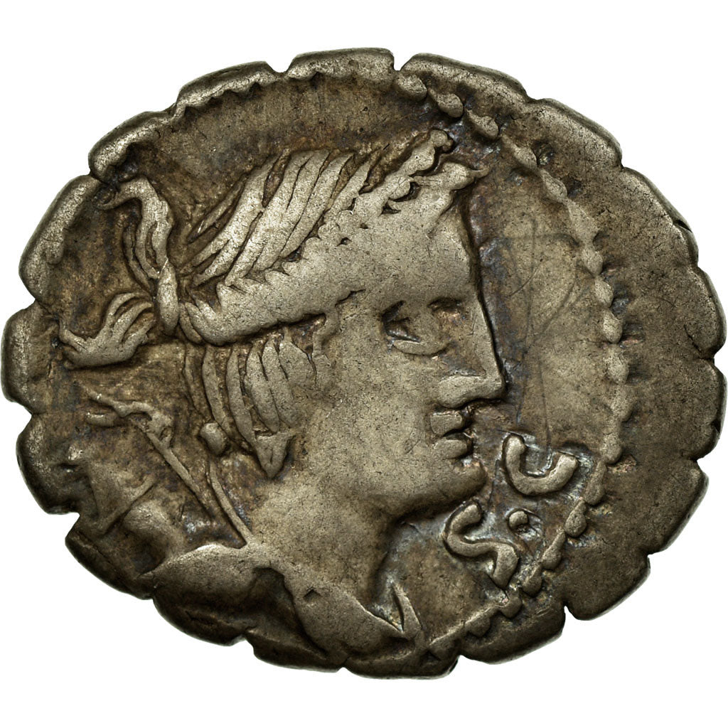 Monnaie, Claudia, Denarius Serratus, 79 BC, Rome, TTB, Argent, Crawford:383/1