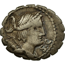 Monnaie, Claudia, Denarius Serratus, 79 BC, Rome, TTB, Argent, Crawford:383/1