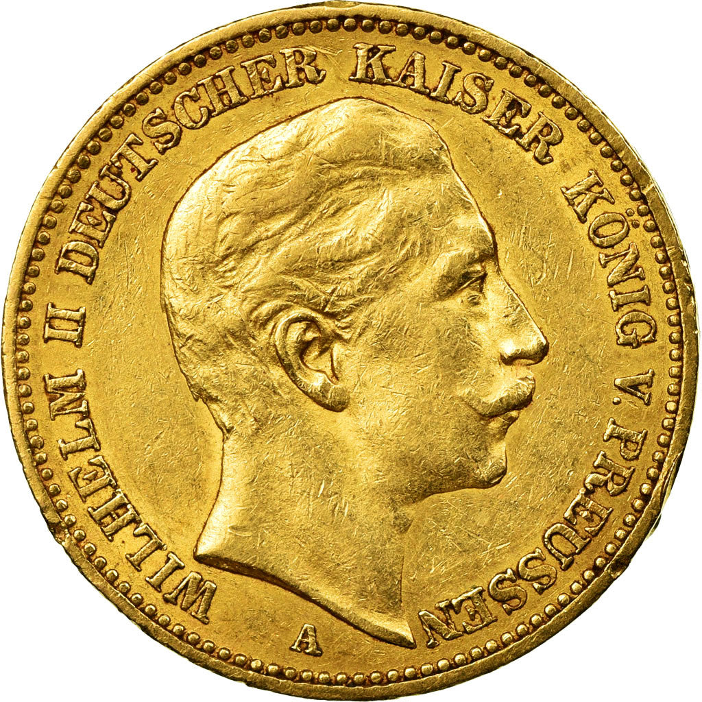 Moneda, Estados alemanes, PRUSSIA, Wilhelm II, 20 Mark, 1898, Berlin, MBC, Oro
