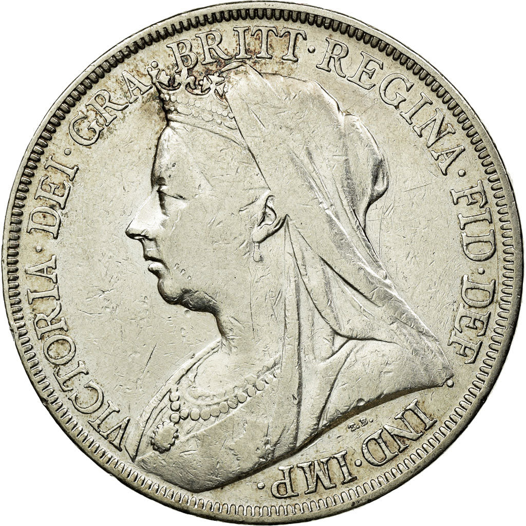 Coin, Great Britain, Victoria, Crown, 1898, VF(30-35), Silver, KM:783