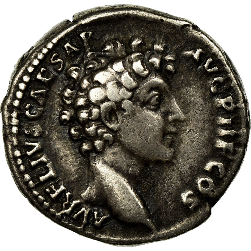 Coin, Antoninus Pius with Marcus Aurelius, Denarius, 141-143, Rome, AU(50-53)