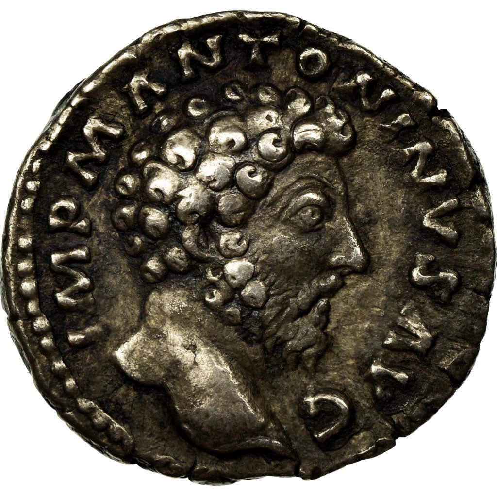 Coin, Marcus Aurelius, Denarius, 163, Rome, AU(50-53), Silver, RIC:59