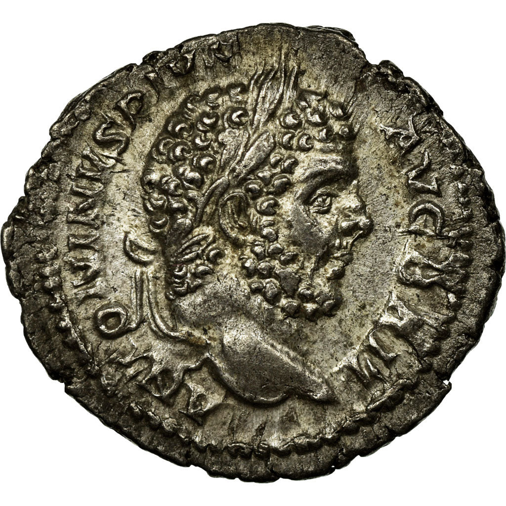 Coin, Caracalla, Denarius, 211, Rome, AU(50-53), Silver, RIC:214