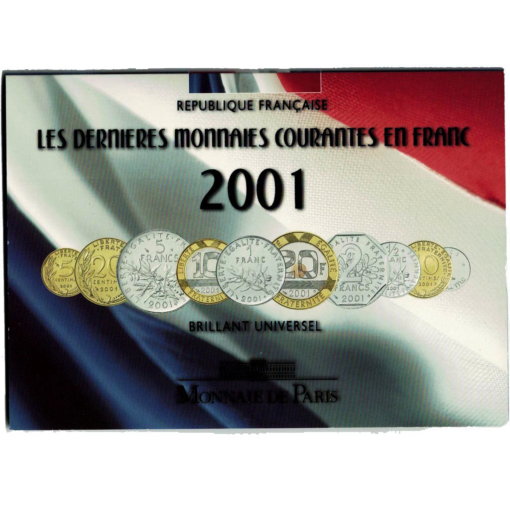 France, Set, 2001, MS, Bi-Metallic