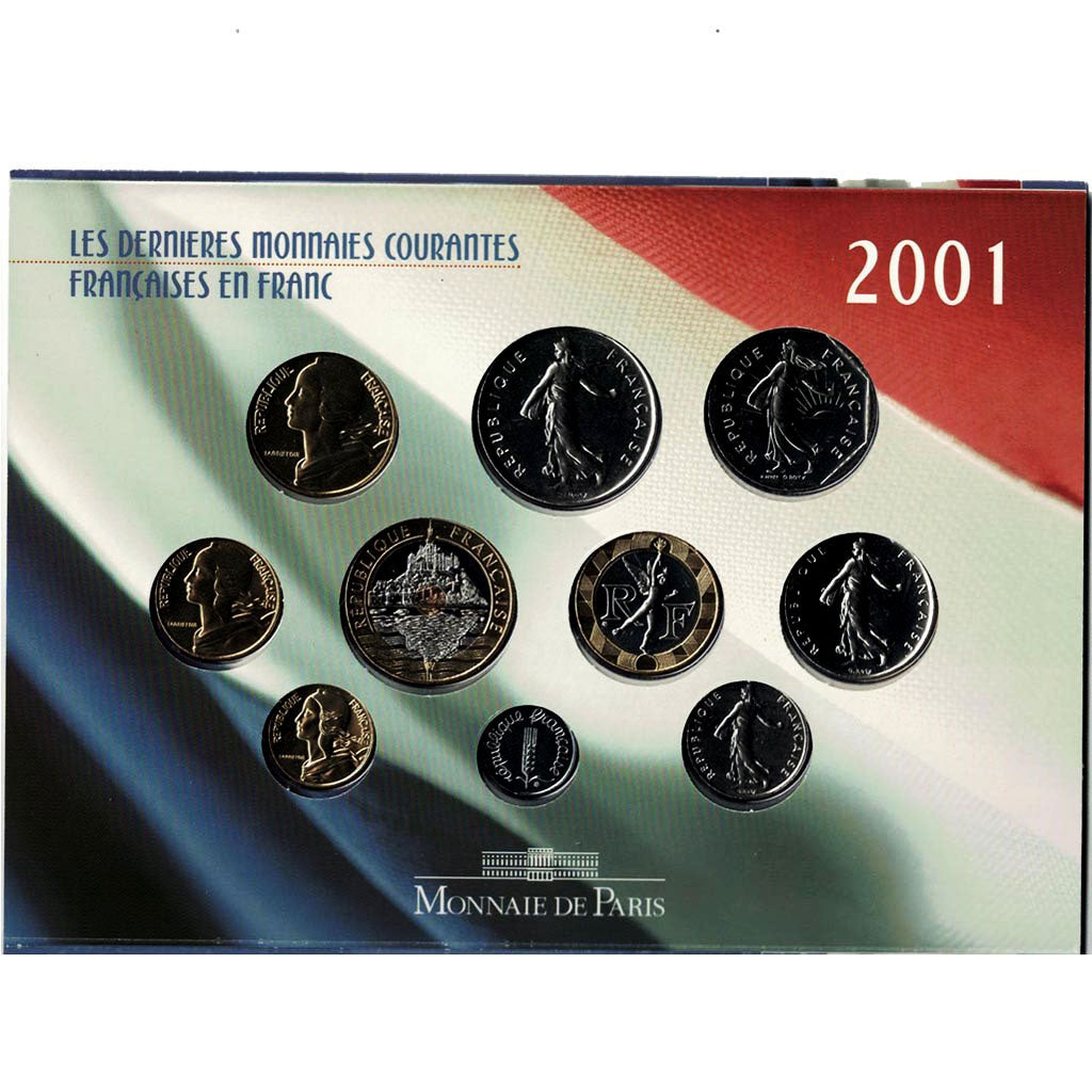 France, Set, 2001, MS, Bi-Metallic